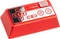 Zomoplus Keycap Retro Gamepad II, Aluminium, rot/silber, 1 Taste Vorschaubild