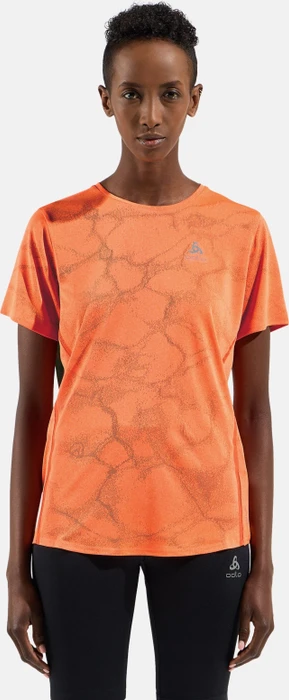 Odlo Zeroweight Engineered Chill-Tec Laufshirt kurzarm living coral melange (Damen)