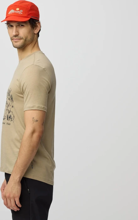 Fjällräven Hoja Lugnt Wool Funktionsshirt kurzarm fossil (Herren)