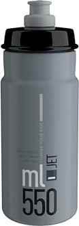 Elite Jet Trinkflasche 550ml grey/black logo