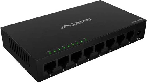 Lanberg DSM1 Desktop Gigabit Switch, 8x RJ-45