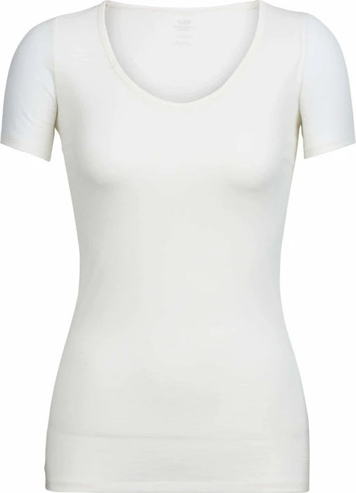 Icebreaker Siren Sweetheart Funktionsshirt kurzarm snow white (Damen)