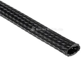 Techflex Clean Cut 1/4" Geflechtschlauch, 6.4mm, schwarz