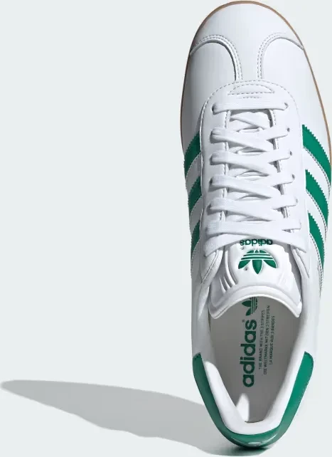 adidas Gazelle cloud white/bold green/gold metallic (Herren)