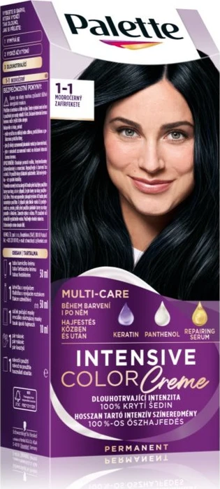 Schwarzkopf Palette Intensive Color Creme Haarfarbe 1-1 c1 blue black, 110ml