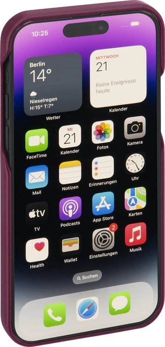 Hama Cover Finest Sense für Apple iPhone 14 Pro Bordeaux
