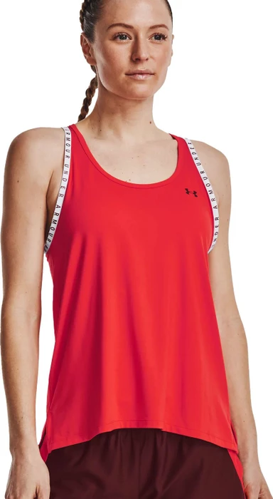 Under Armour Knockout Funktionsshirt ärmellos radio red/chestnut red (Damen)