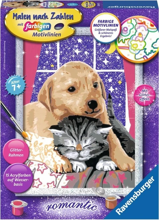 Ravensburger Malen nach Zahlen Flauschige Freunde