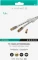 Vivanco Antennen-Kabel mit Nylonummantelung, Koax-Stecker - Koax-Kupplung, 120dB, 7.5m, weiß Vorschaubild