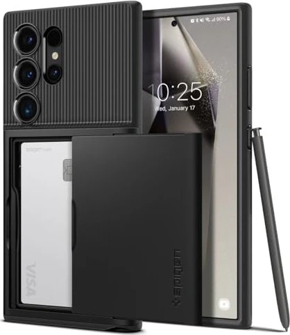 Spigen Slim Armor CS für Samsung Galaxy S24 Ultra schwarz