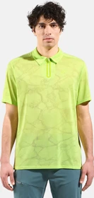 Odlo Ascent Chill-Tec Poloshirt kurzarm sharp green melange (Herren)
