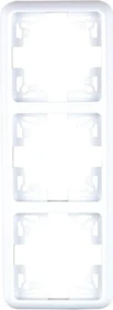 uniTEC MONTREAL Serie 502 Abdeckrahmen 3-fach, ultraweiß