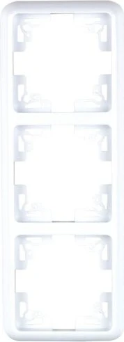 uniTEC MONTREAL Serie 502 Abdeckrahmen 3-fach, ultraweiß