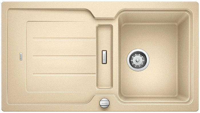 Blanco Classic Neo 5 S Einbau Becken reversibel mit Ablauffernbedienung champagner
