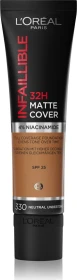 L'Oréal Infaillible 32H Matte Cover Foundation 330 neutral undertone LSF25, 30ml