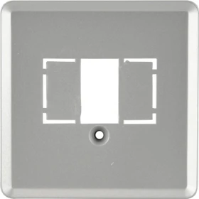 uniTEC LE MANS Serie 603 Abdeckung für TAE-Anschlussdose, silber