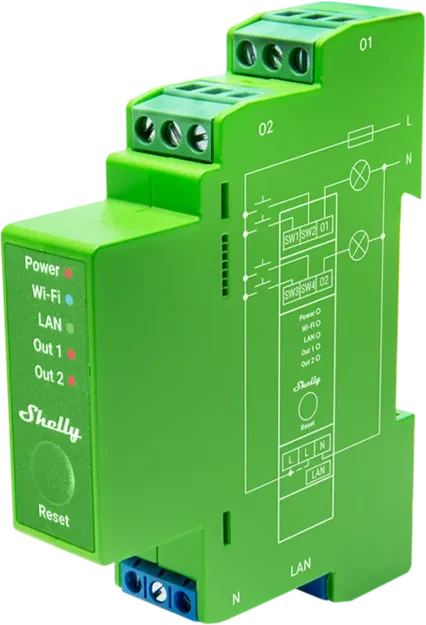 Shelly Pro Dimmer 2PM, Dimmaktor