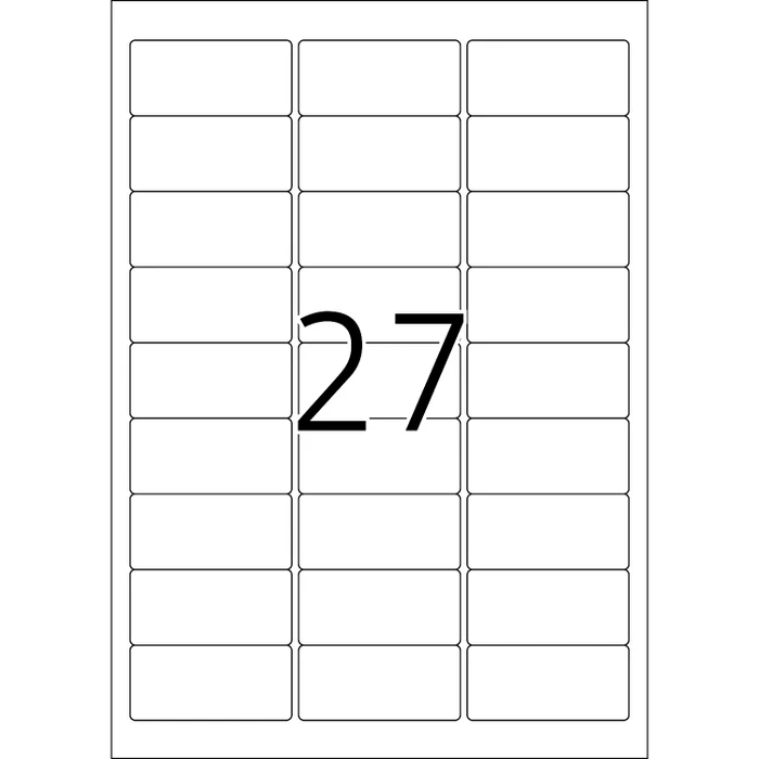 Herma Folienetiketten, 63.5x29.6mm, wetterfest, gelb, matt, 25 Blatt (675 Etiketten)