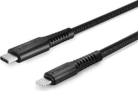 Lindy 3m robustes USB Typ C an Lightning Kabel schwarz