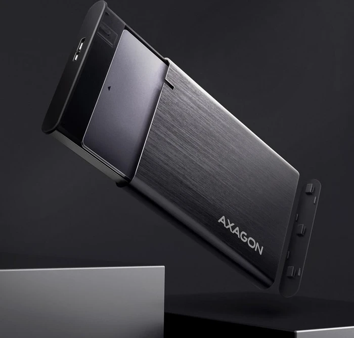 Axagon Raw Box Festplattengehäuse, schwarz, 2.5", USB 3.0 Micro-B