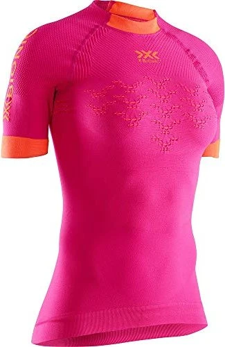 X-Bionic The Trick 4.0 Laufshirt kurzarm trick pink/kurkuma orange (Damen)