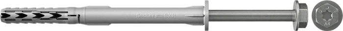 fischer SXR 10x100 FUS R Schrauben/Dübel-Sortiment, 50 Stück