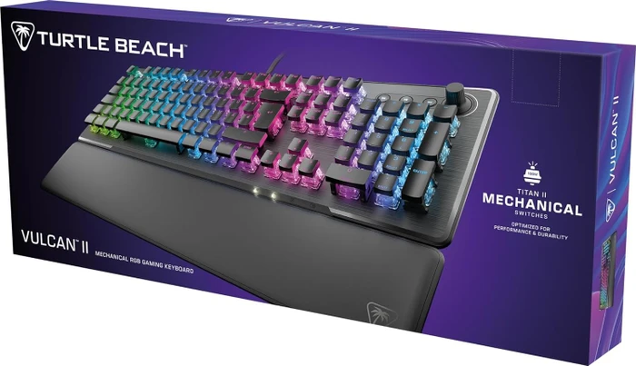Turtle Beach Vulcan II, schwarz, LEDs RGB, TITAN II RED, USB, FR