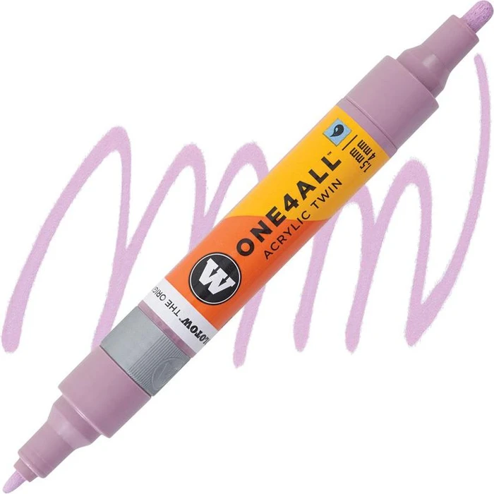 Molotow ONE4ALL Twin 1.5/4mm Acrylmarker pastellviolett