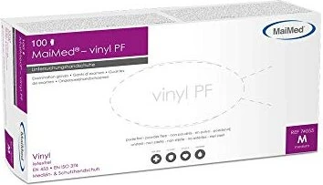 MaiMed Vinyl PF Einweghandschuhe unsteril
