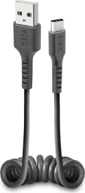 SBS Mobile USB Adapterkabel, USB 2.0, 480Mb/s, USB-A [Stecker] auf USB-C [Stecker], 0.17-0.5m (TECABLETYPCSK)