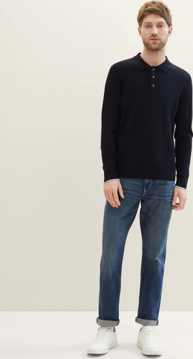 Tom Tailor Marvin Straight Jeans Jeans mid stone wash denim (Herren)