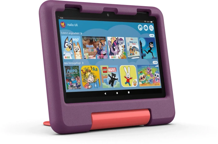 Amazon Fire HD 8 KFRAPWI 2024, ohne Werbung, violett, 32GB, Kids Edition