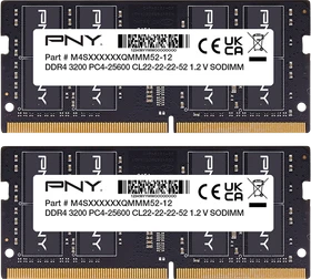 PNY Performance SO-DIMM 32GB Kit, DDR4-3200, CL22-22-22-52