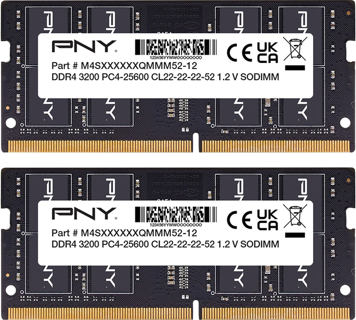 PNY Performance SO-DIMM 32GB Kit, DDR4-3200, CL22-22-22-52