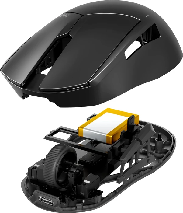 be quiet! Dark Perk Ergo Wireless Gaming Mouse, schwarz, USB
