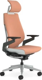 Steelcase Gesture Bürostuhl mit Armlehnen und Kopfstütze, kaki