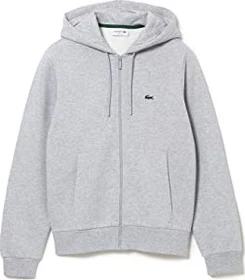 Lacoste Fleece Zip Hoodie light heathered grey (Herren)