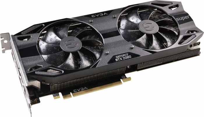 EVGA GeForce RTX 2080 SUPER Black Gaming, 8GB GDDR6, HDMI, USB-C, 3x DP