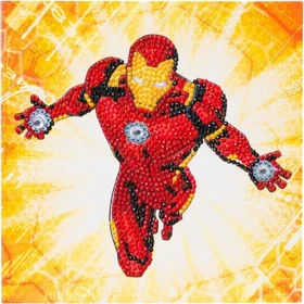 Craft Buddy Crystal Art Card Kit Ironman
