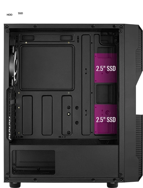 AeroCool Menace Saturn RGB, Glasfenster