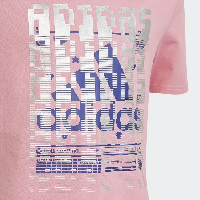 adidas Gaming Graphic T-Shirt kurzarm bliss pink (Junior)