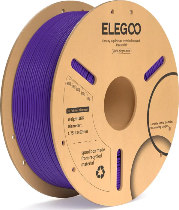 Elegoo PLA+, violett, Spule, 1.75mm, 1.00kg