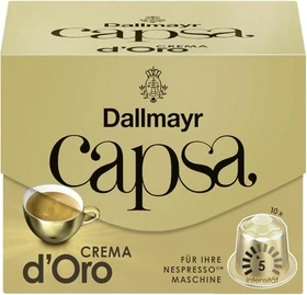 Dallmayr capsa Lungo Crema d'Oro Kaffeekapseln, 10 Stück