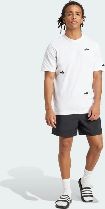 adidas Essential Small Logo Chelsea Hose kurz schwarz/weiß (Herren)