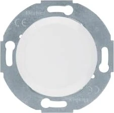 Berker Serie 1930/Glas/Palazzo Blindverschluss mit Zentralstück, polarweiß glänzend