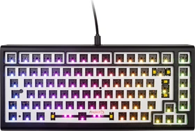 Ducky Tinker 75 Barebone Gaming-Tastatur, schwarz/weiß, ISO