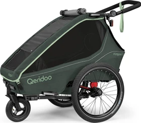 Qeridoo Kidgoo 1 Fahrradanhänger forest green (Modell 2026)