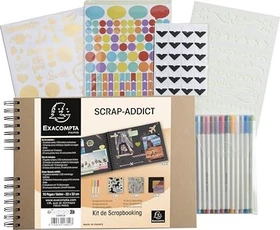 Exacompta Scrapbooking Set Spiralalbum 32x22cm, 70 Seiten