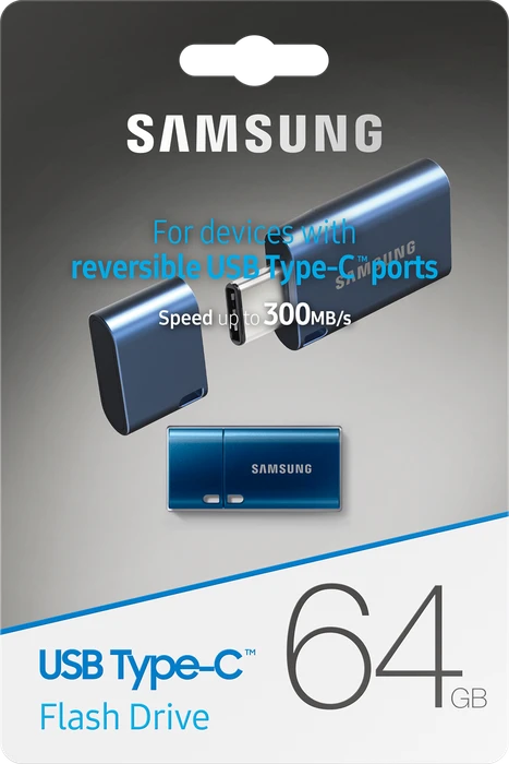 Samsung USB Flash Drive Type-C 64GB blau, USB-C, USB 3.2 Gen 1×1