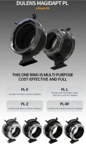 Dulens Magidapt PL auf RF-/E-/Z-/L-Mount Adapter Kit